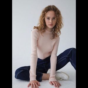 Brandy Melville Pink Turtle Neck